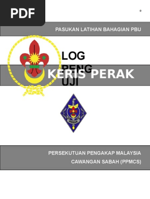 Buku Log Lencana Keris Gangsa Ikatan Bunga Geti  malaykiews