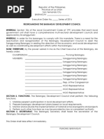 Download Barangay EO Barangay Development Council by Patrick Jorge Sibayan SN356882856 doc pdf