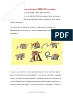 Cuento para Trabajar El Dia Logo y La Comunicacio N Con Nin Os EL ELEFANTE Y LOS SEIS SABIOS PDF