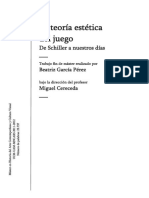 La Teoria Estetica Del Juego. de Schille PDF