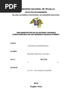 Ensayo Implementación Sistema Contable Computarizado