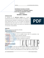 Molienda y tamizado: evaluación de parámetros y rendimiento