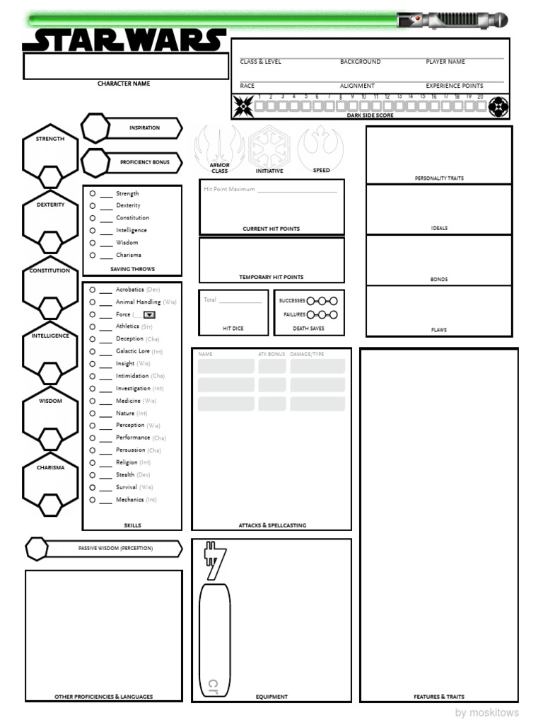 StarWars DND 5E | PDF | Tabletop Games | Role Playing