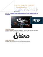 Membuat Desain Teks Tipografi Di CorelDRAW