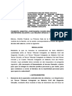 Contradicción de tesis sobre el llamamiento de terceros a juicio