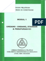 Modul 1. Undang-Undang, Standar Peraturan K3 PDF
