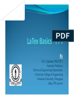 Latex Basics-PPT by Dr. J. Upendar