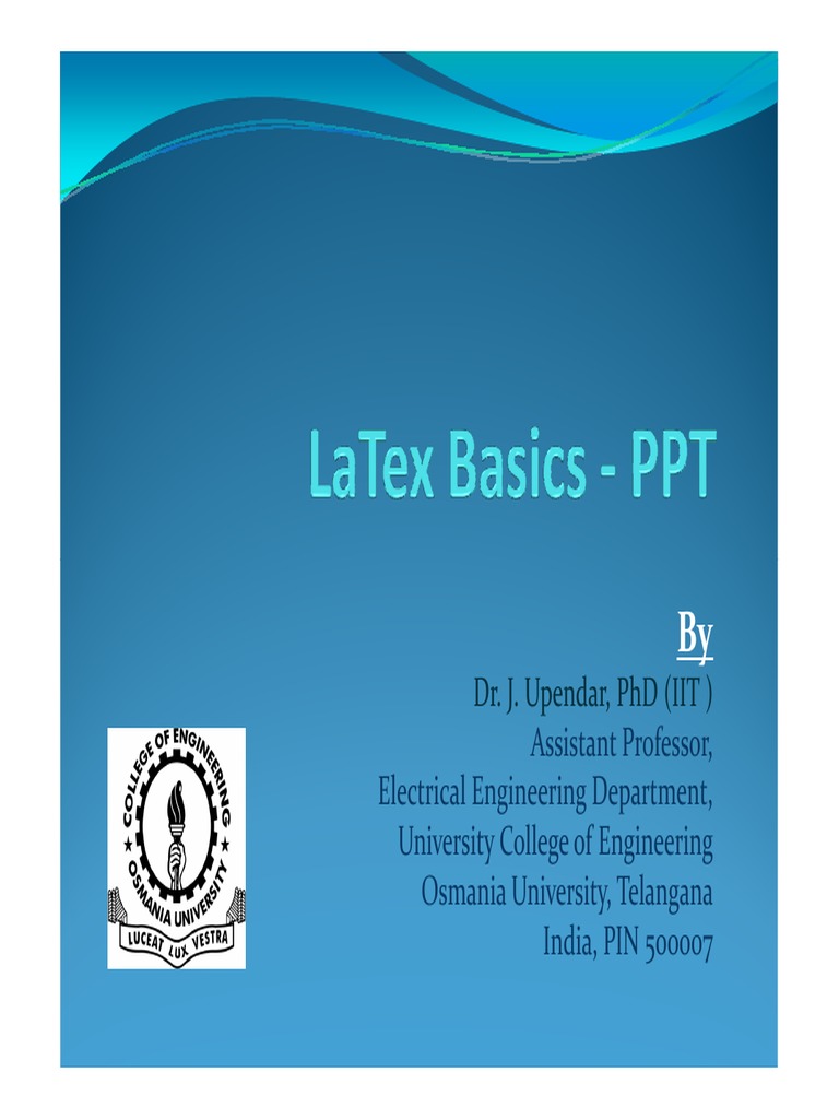 LaTeX Document Structure Guide | PDF | Text | Typography