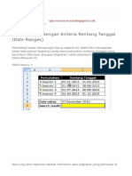 Mencari Data Dengan Kriteria Rentang