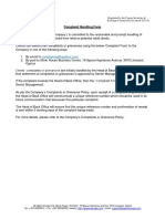 Iq Option Complaints Handling Form PDF