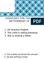 Exercises For The Betterment of