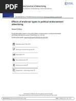 Effects of Endorser Types in Political Endorsement Advertising
