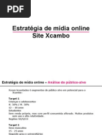 Estratégia de mídia online XCAMBO
