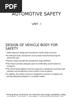 Unit - 1 (Auto Safety)