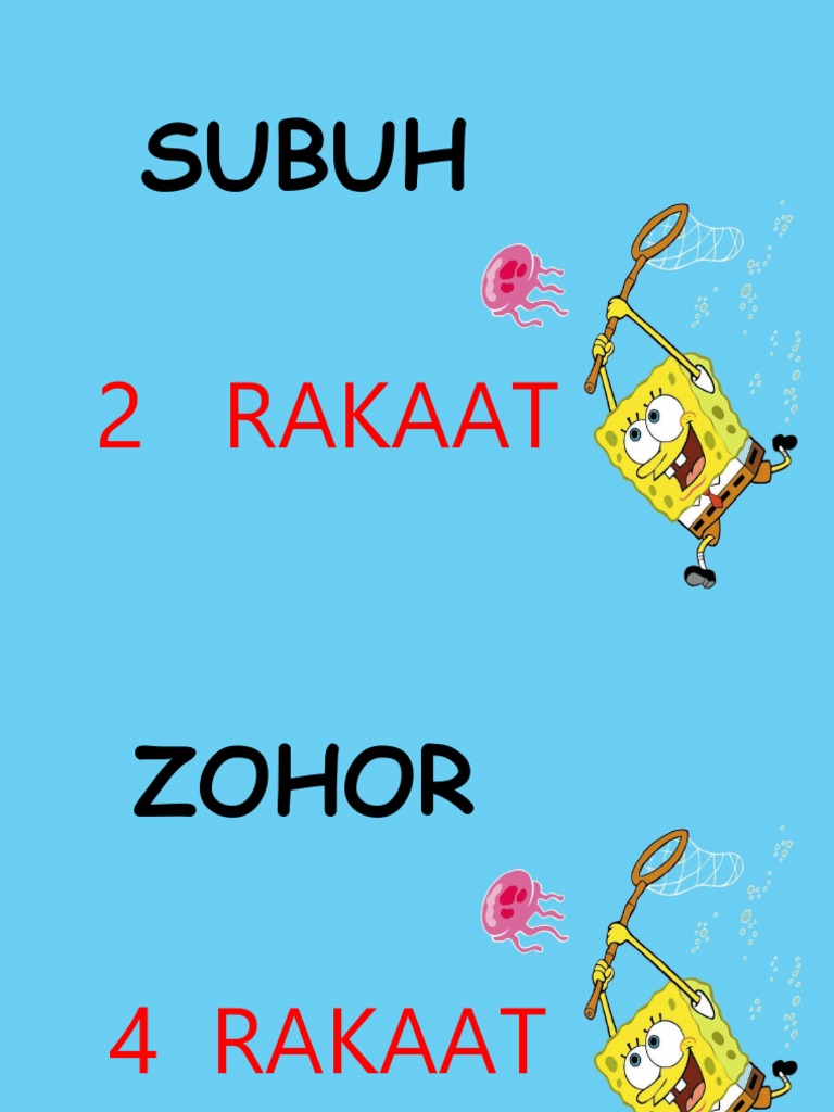 Bilangan Rakaat Solat Pdf