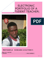 Mathabela B Electronic Portfolio