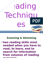 Reading Techniques