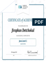 CCA Certificate Java Level 1