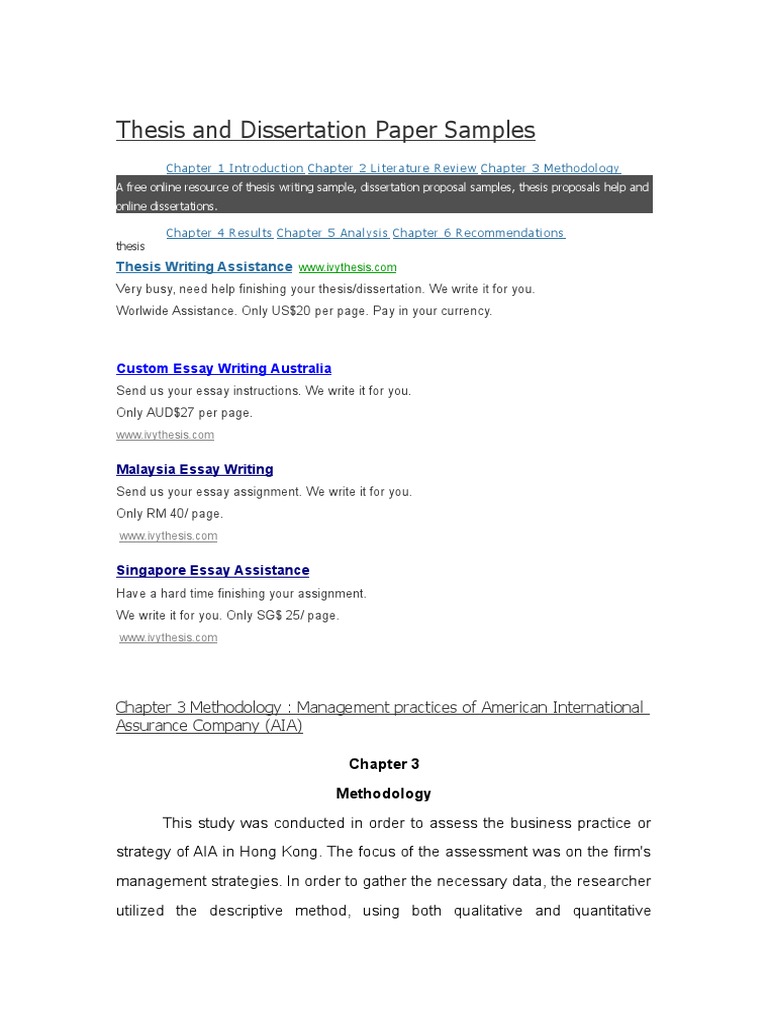 chapter 2 thesis format