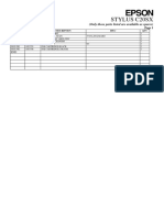 Stylus C20SX Parts List and Diagram