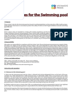 Visitors' Rules For The Swimming Pool
