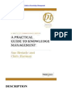 A Practical Guide To Knowledge Management by Brelade & Harman