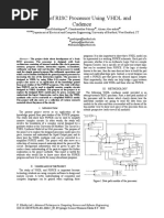 Design of RISC Processor Using VHDL and Cadence