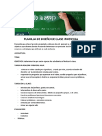 Planilla de Diseño de Clase Invertida PDF