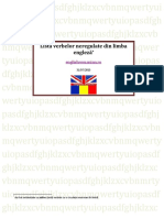 Engleza Romana Lista Verbelor Neregulate PDF
