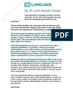PTE Sample Essays PDF