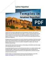 Temples in Jaisalmer Rajasthan