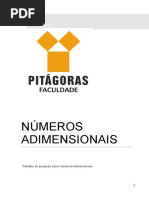 Faculdade Pitágoras - Números Adimensionais