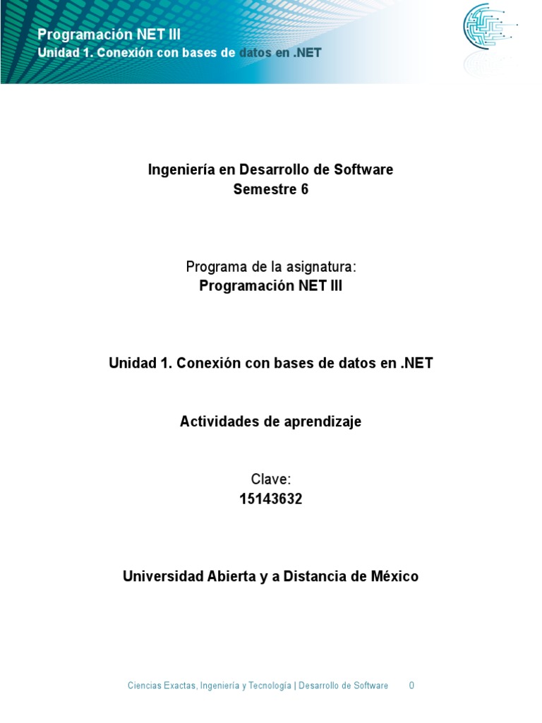 Programación Net Iii - Anet | PDF | Active X Data Objects | Bases de datos