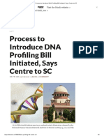 Process To Introduce DNA Profiling Bill Initiated, Says Centre To SC