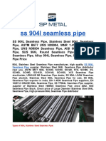 Ss 904l Seamless Pipe