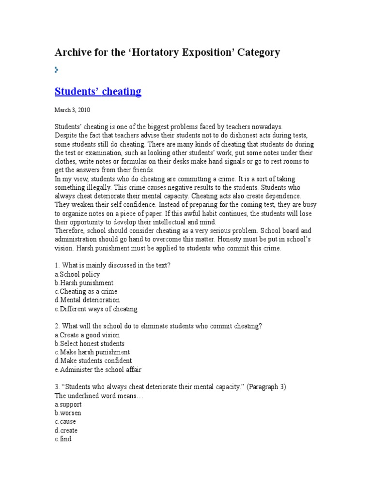 Contoh Teks Hortatory Exposition Tentang Handphone Beserta