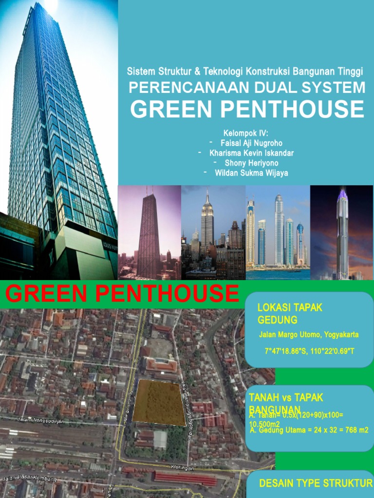 Green Penthouse: Perencanaan Dual System | PDF - Green Penthouse Construction Costs
