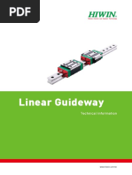 Hiwin Linear Guideway Catalog - G99TE13-0809 PDF