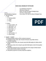 Laporan Hasil Membuat Potpurri