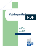 What Is Investment Banking PDF