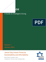 Greenbook, Vol. 1: Jewish Day School Financial Sustainability and Affordability