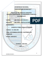 Informe Contenido de Humedad PDF