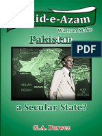 Did Quaid e Azam Want To Make Pakistan A Secular State G A Parwez Tolue Islam Trust