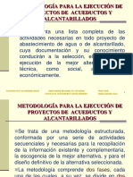 CLASE#3 Metodología para La Ejecución de Proyectos de Acueductos y Alcantarillados PDF