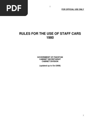 Staff Car Rules Fuel Economy In Automobiles Car