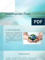 Diapositivas de Salud Ambiental Justificación Final