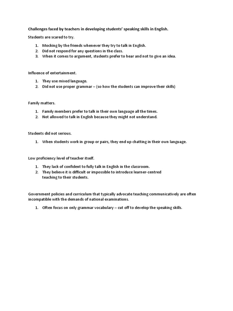 Challenges Faced by Teachers | PDF | Wellness