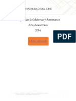 Programas de Materias y Seminarios 2014 PDF