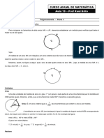 Trigonometria no Curso de Matemática