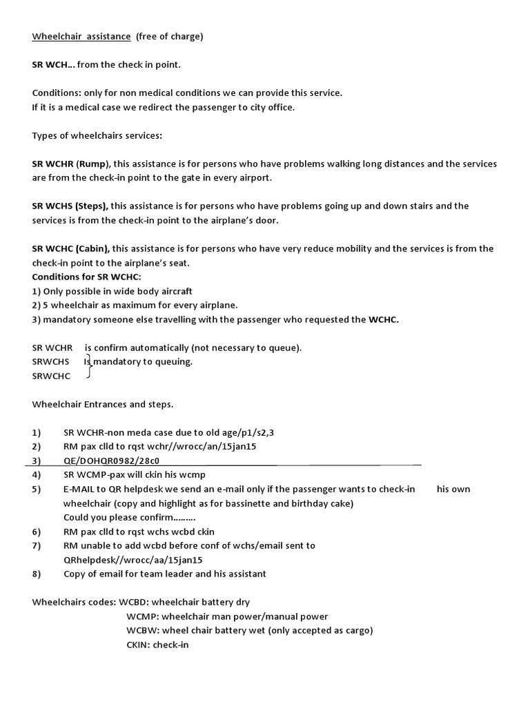 Wheelchair Assistance Ticket (Admission) Airport